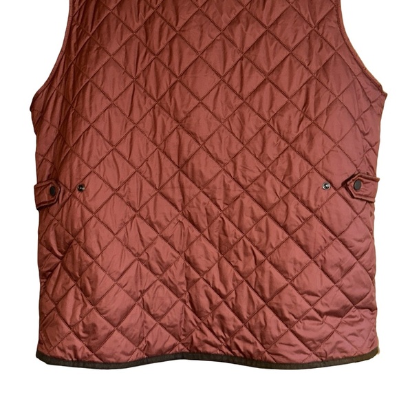 Peter Miller Rust Quilted Sleeveless Vest Size Large - Picture 7 of 9